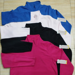 Chaqueta de lana para mujer con media cremallera estilo de cuello alto precio al por mayor del fabricante de Bangladesh pequeña cantidad a granel - Product Image 5