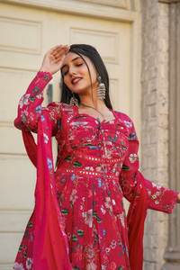 Vestido de Diseñador de Lujo para Mujer, Verano 2024, Cómodo, de Manga Larga, Moderno, Personalizable, Tela Modal, Diseño Indio Personalizado - Product Image 4