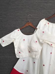 Dewbest — vêtements de soirée de styliste, en coton lourd avec miroir en papier, travail et couture, tenue de mariage, lehngha choli, nouvelle collection - Product Image 5