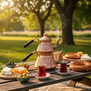 กาน้ำชาคอปเปอร์เซลจุคทรงคอห่าน ดีไซน์โดดเด่น - Product Image 2