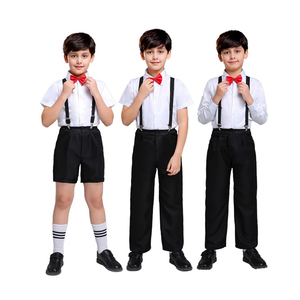 ชุดยูนิฟอร์มสไตล์อังกฤษแบบยูนิเซ็กซ์สำหรับผู้ใหญ่ ชุดนักเรียนมัธยมต้น เสื้อเชิ้ตและกางเกงผ้าฝ้ายสำหรับใส่ในโรงเรียน - Product Image 3