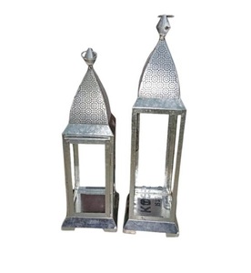 Top Quality <b>Iron</b> Hanging Lantern Set of 2 Pcs With Polish Finished For Home Decor Metal Hanging Lanterns - Product Image 1