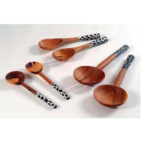 Natural Mango Wood Handmade Salad Server Set of 2 <b>Kitchen</b> Ware and Hotel Ware <b>Kitchen</b> Accessories <b>Kitchen</b> <b>Gadgets</b> - Product Image 5