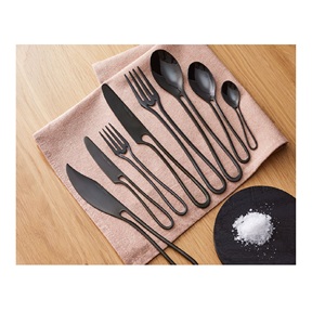 Vente en gros de couverts en acier inoxydable couverts en or populaires pour restaurants comprenant couteau cuillère fourchette pour cadeaux - Product Image 2