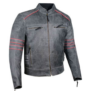 Blouson de motard en cuir 2025 à vendre, qualité supérieure, fabrication OEM personnalisée, respirant, pour la conduite à moto - Product Image 2