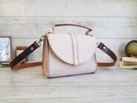 Tas Selempang Wanita Kulit Asli Desainer Mewah Kustom 2025, Model Vintage, Tahan Lama, LCBB-0047, Logo Warna Dapat Disesuaikan