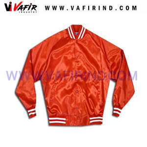 Blouson bombardier de baseball universitaire personnalisé pour hommes veste en satin grande taille broderie vierge en soie tricotée en gros pour la saison d'hiver et le collège - Product Image 5