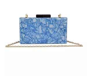 Luxury Handmade Epoxy Resin Clutch Imitation Pearl Luxury Butterfly Solid Charm Clutch Complete Women's Wedding Creative Design - Product Image 3