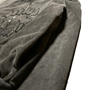 เสื้อมีฮู้ดผ้าฟลีซของผู้ชายผ้าฟลีซซับในระบายอากาศได้ดีเสื้อมีฮู้ดปักลายลายที่เป็นมิตรต่อสิ่งแวดล้อมสำหรับฤดูหนาวงาน OEM ตามสั่ง - Product Image 4