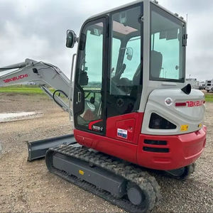 Excavadora Compacta (Mini) Takeuchi TB235-2 con Cabina, Orugas de Goma, Cuchilla Angular, Cucharón de 24 Pulgadas en Venta - Product Image 3