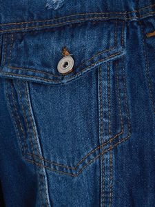 2024 nouveauté femmes de haute qualité en détresse à manches longues Denim veste léger bleu culture lavé jean dernière veste - Product Image 5