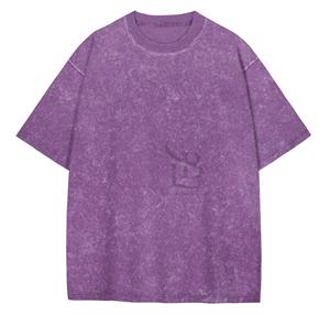 Camiseta de moda de alta calidad para mujer, camiseta lavada con ácido personalizada de gran tamaño con manga caída, hecha en Pakistán, transpirable, OEM - Product Image 1