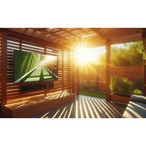 75 Inch Outdoor <b>Smart</b> TV 4K Weatherproof for Covered Patio <b>Remote</b> <b>Controls</b> Included - Product Image 6