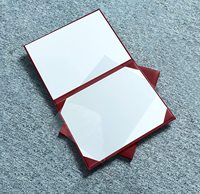 Fundas para diplomas y certificados de cuero PU tamaño A4 de CROSS FAB con logotipo de colores personalizados y diseño 100% seguro