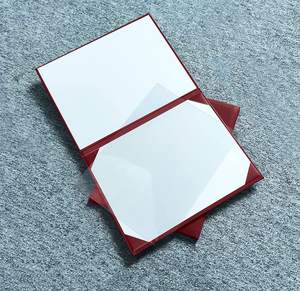 ปกประกาศนียบัตรและซองใส่ใบรับรอง ขนาด A4 ทำจากหนัง PU พร้อมสีและโลโก้ตามสั่ง - Product Image 3