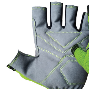ถุงมือครึ่งนิ้วแบบครึ่งนิ้วถุงมือทำงานทำจากหนังสำหรับผู้ชายและผู้หญิงถุงมือครึ่งนิ้วใช้ในงานอุตสาหกรรมเพื่อความปลอดภัยในการก่อสร้าง - Product Image 3