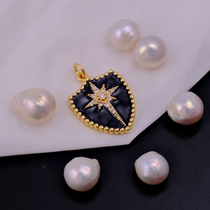 Brass Gold Plated Black Enamel Starburst Shield <b>Pendant</b> <b>Charm</b> with CZ <b>Crystals</b> for Children's Wedding Jewelry Making - Product Image 4