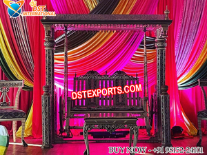 Muslim Wedding Bangle Ceremony Bridal Swing Pakistani Wedding Sangeet Stage Swing Muslim Walima Shagun Ceremony Factory <b>Sale</b> USA - Product Image 3