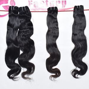 Fournisseur de cheveux vierges en gros à bas prix, échantillon gratuit, mèches de cheveux humains indiens, Bodywave, super double trame, cheveux vierges bruts, extensions de cheveux - Product Image 1