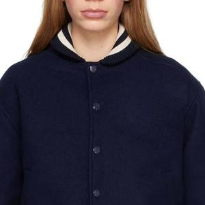 Veste universitaire courte femme qualité supérieure en cuir et laine Baseball Letterman veste pour femme à manches longues - Product Image 5