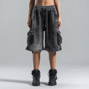 Shorts de survêtement pour femmes, été, taille haute, respirant, écologique, séchage rapide, 420GSM, molleton lourd, coupe ample, streetwear - Product Image 6