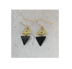 Pendientes de cuerno a la moda, pendientes de gota de agua, pendientes de masa con envoltura de cuerno de vaca, producto de gran oferta - Product Image 3