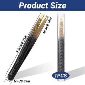 Pinzas de Cejas Profesionales de Acero Inoxidable para Salón de Belleza, Puntiagudas, Ligeras, Ecológicas, Herramienta de Maquillaje, Etiqueta Personalizada, Alta Calidad - Product Image 6