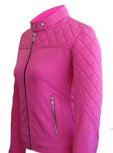 Nouveau design de veste d'hiver matelassée pour femmes veste en cuir véritable fermeture éclair décontractée avec poches intérieures en denim respirant vente en gros OEM - Product Image 3