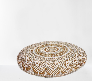 Indien grand coton fait à la main Mandala bohème housse de coussin Vintage Festival motif meilleur matériel pour la méditation taies d'oreiller - Product Image 1