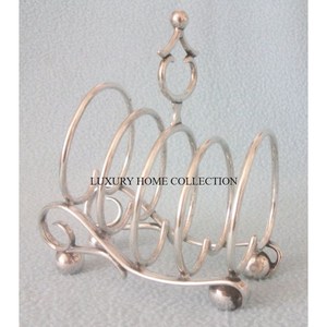 High demand Victorian style antique finished metal toast racks with durable rustproof coating for long lasting performance - Product Image 2