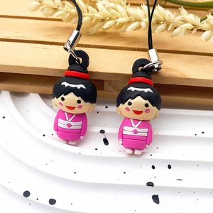 Figuras de juguete de vinilo personalizadas, lindo llavero de PVC suave, Marktex - Product Image 1