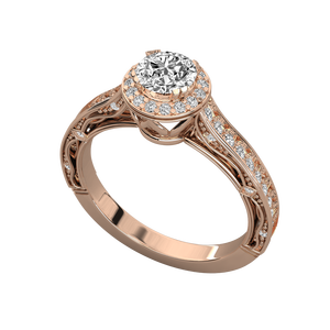 14K Gold Solitaire Round Cut Lab Grown <b>Diamond</b> Ladies <b>Ring</b> Brilliant <b>Diamond</b> <b>Rings</b> - Product Image 5