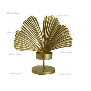 Portavelas de Té Personalizado en Forma de Hoja, Diseño de Hierro en Color Dorado, el Más Vendido - Product Image 5