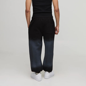 2025 nouveau arrivé personnalisé DTG imprimé Logo soleil décoloration lavé pantalons pour hommes 100% coton lourd Streetwear pantalons de survêtement pour hommes - Product Image 2