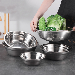 5.5 Inch <b>Metal</b> Prep <b>Bowls</b> for <b>Mixing</b> Soup Storage and Space Saving Dishwasher Safe Party Eco-Friendly - Product Image 3