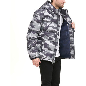 Men's <b>Jackets</b> Puffer <b>Jacket</b> For Men High Quality Lightweight Thermal <b>Padded</b> with Stand <b>Hooded</b> Collar Windproof Water Resistant - Product Image 2