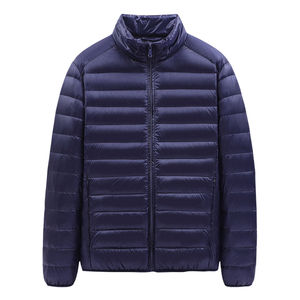 2026 OEM Customized Men's Winter Warm Puffer <b>Jacket</b> Solid Color with Thick Stand-Up <b>Mandarin</b> <b>Collar</b> - Product Image 6