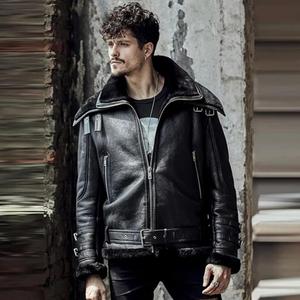 Chaqueta con cremallera para hombre con logotipo personalizado de diferentes estilos Diseño profesional según la demanda personalizada Chaqueta de cuero para hombre - Product Image 3