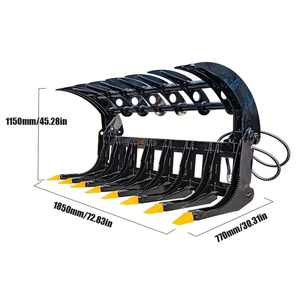 Beliebter Holz greifer für Kompakt lader Bagger Hydraulischer Dreh greifer mit austauschbarem Greifer - Product Image 5