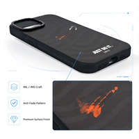 Coque de téléphone transparente antichoc anti-traces de doigts en TPU IML IMD avec coussin d'air et anneau magnétique pour 15/16/17 Pro Max – Design épuré