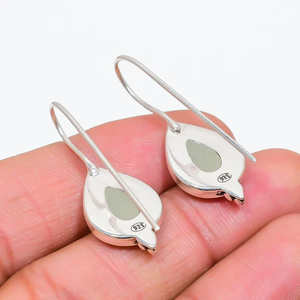 Pendiente de Plata de Ley 925, ágata de titanio dorado, piedra preciosa Drusy, diseño colgante de gota hecho a mano, regalo perfecto para joyería cristiana - Product Image 4