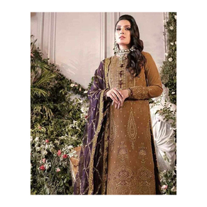 Nouvelle robe pakistanaise vente chaude prêt à l'emploi Shalwar Kameez broderie pakistanaise élégante femmes robe 2023 - Product Image 2