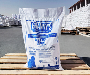 Sal de Mesa Refinada y Yodada GRANNYS en Polvo 25kg, Grado Alimenticio, 50ppm de Yodo, Agente Antiaglomerante, Certificación HACCP/ISO 9001, 99.8% de Pureza - Product Image 1