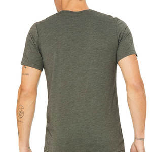 Hip Hop precio bajo MOQ mejor calidad algodón camiseta Bella Canvas hombres cuello redondo Camiseta menta pequeña básica camiseta Regular Fit Tee - Product Image 4