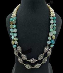 <b>Antique</b> beads mala New Indian Jewellery Crystal Beads Glass High-Quality Glass Multi Color Beads Handmade Bulk Product Necklace - Product Image 3