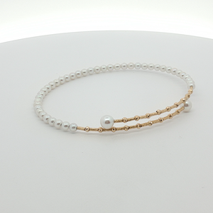 <span class=keywords><strong>Bracciale</strong></span> di <span class=keywords><strong>perle</strong></span> d'acqua dolce naturale 18K oro reale 3mm e <span class=keywords><strong>perle</strong></span> rotonde 4.5mm per feste o cerimonie cristiane gioielli eleganti - Product Image 1