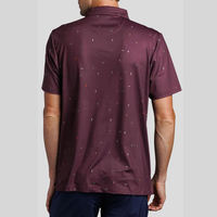 Kaos Golf Pria Sablon Pola Logo Custom Berkualitas Tinggi, Pakaian Olahraga Kasual Sublimasi, Grosir Kaos Golf