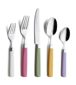 Ensemble de couverts en acier inoxydable poignée en résine pour vaisselle ensemble de service en acier miroir 100% produit fait main de haute qualité - Product Image 2