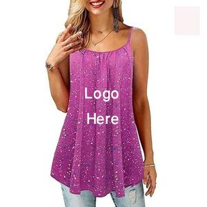 Adorable hauts pour femmes 2023 épaules dénudées dames haut court chemise vêtements décontracté été en mousseline de soie Blouse personnaliser gland OEM mer - Product Image 4