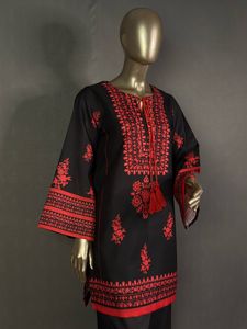 Pakistani punjabi สีดำพิมพ์ลายดิจิตอลสั้น kurta shalwar ชาติพันธุ์แขน pakistani กับ sharara pallazo farshi shalwar อินเดีย - Product Image 6